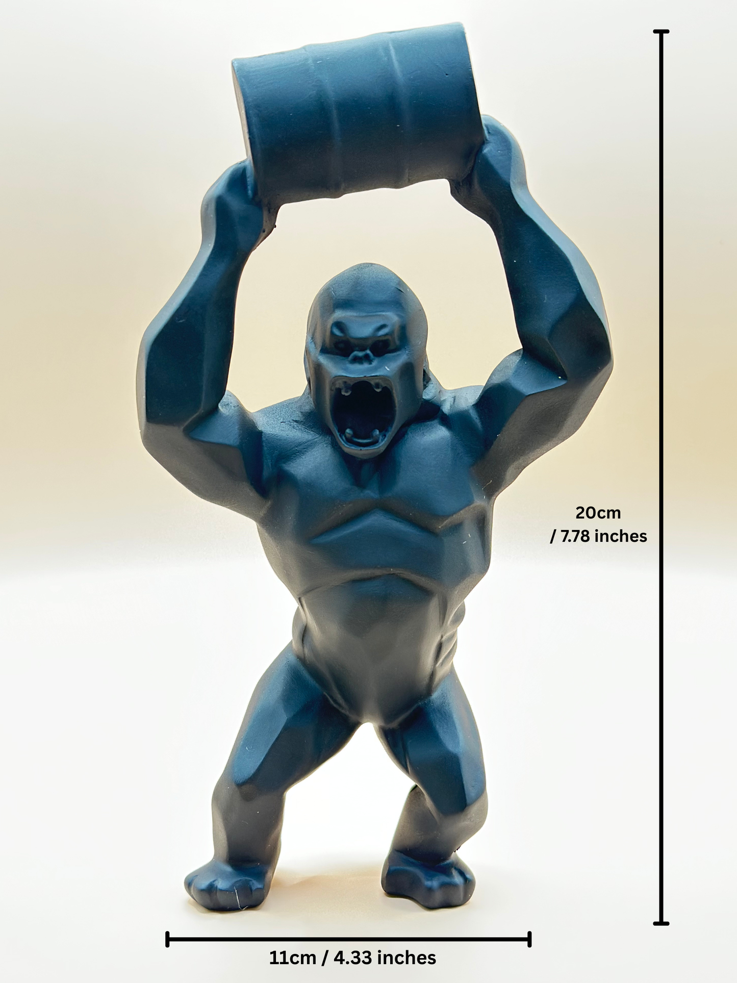 Resin Gorilla Superhero Statue – 20 cm Dynamic Figurine for Modern Home Décor & Unique Gifts | Nestora Arts