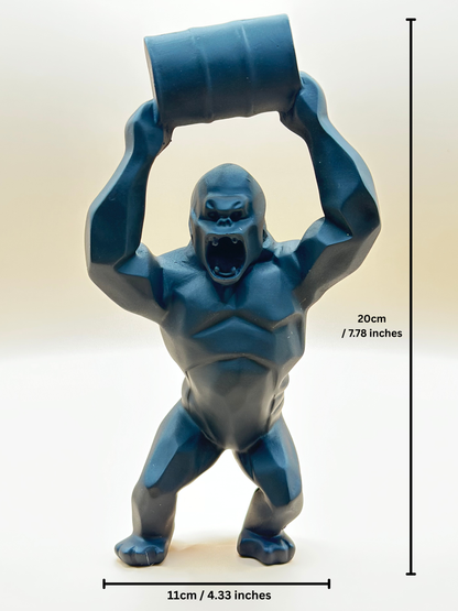 Resin Gorilla Superhero Statue – 20 cm Dynamic Figurine for Modern Home Décor & Unique Gifts | Nestora Arts