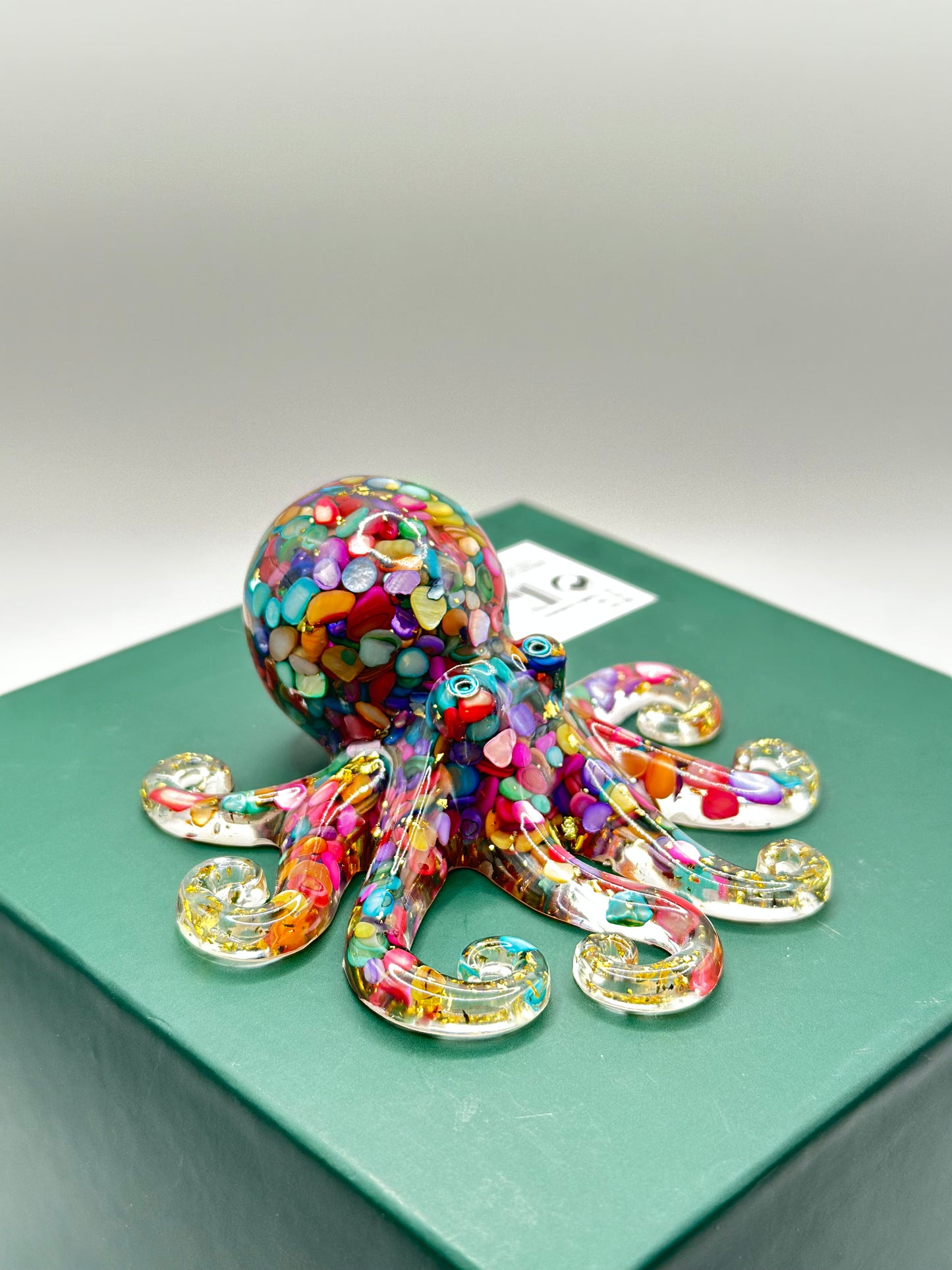 Crystal Resin Octopus Figurine – 10 cm Marine Art Sculpture for Home Décor, Aquarium & Unique Gifts | Nestora Arts