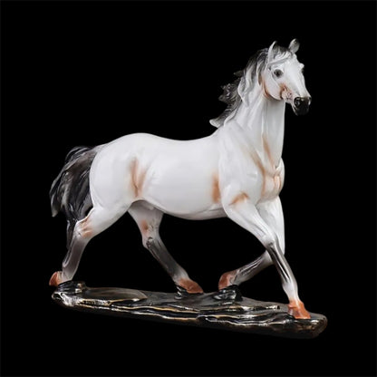 Horse Resin Statue – 27.5 cm Elegant Equestrian Figurine for Home & Office Décor | Nestora Arts