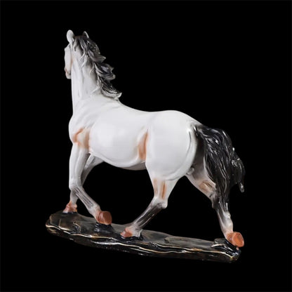 Horse Resin Statue – 27.5 cm Elegant Equestrian Figurine for Home & Office Décor | Nestora Arts