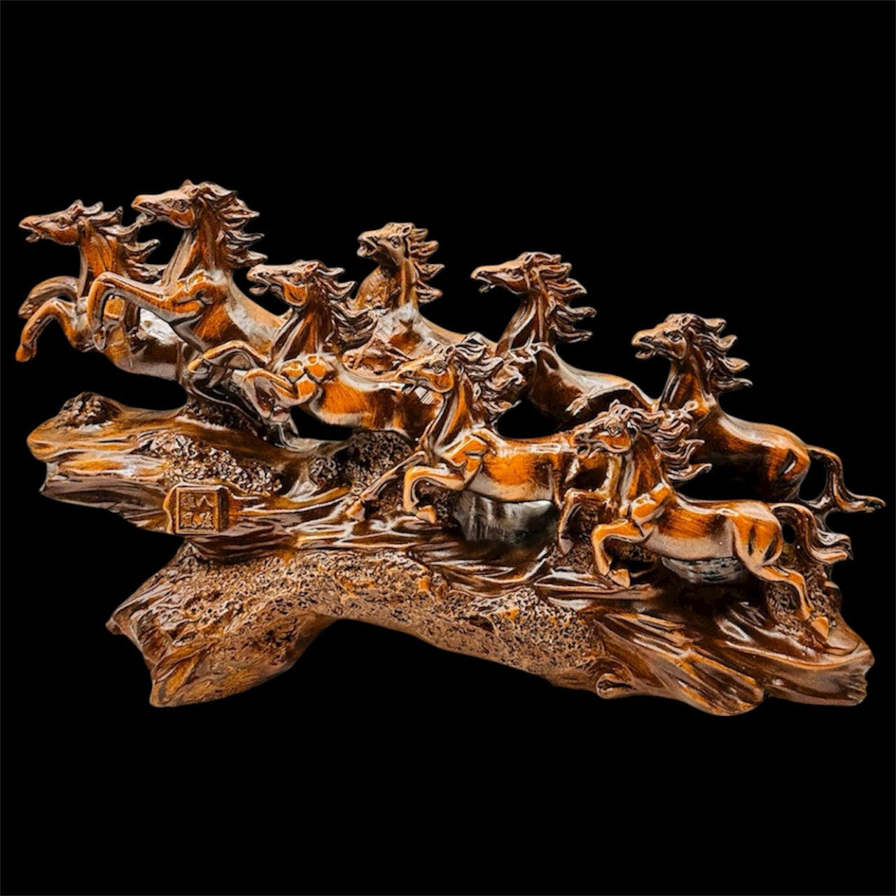 Elegant Resin Horse Sculpture – 36 cm Dynamic Figurine for Home & Office Décor, Decorative Centerpiece | Nestora Arts