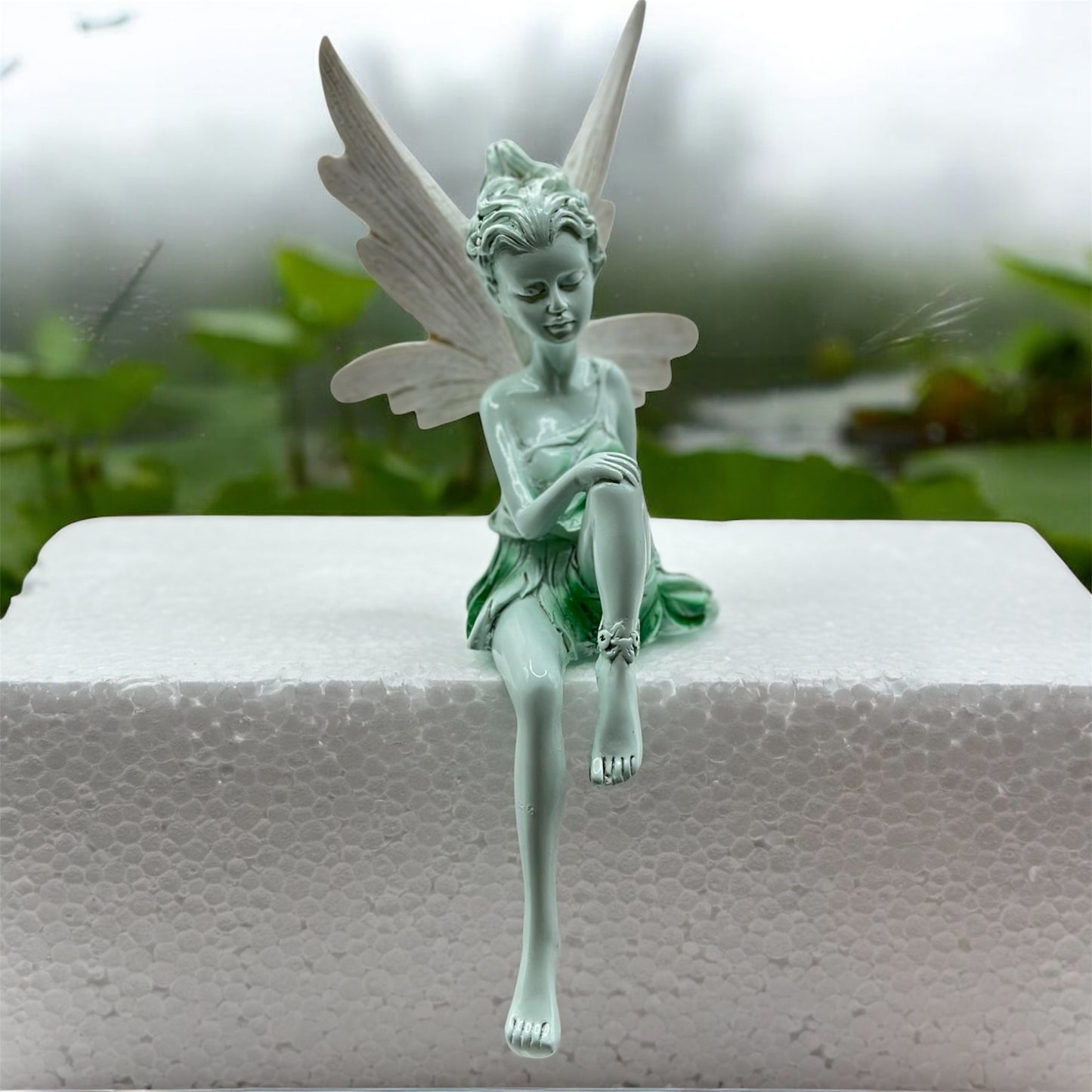 Flower Fairy Resin Ornament – 18 cm Angel Statue for Home, Garden & Christmas Décor | Nestora Arts