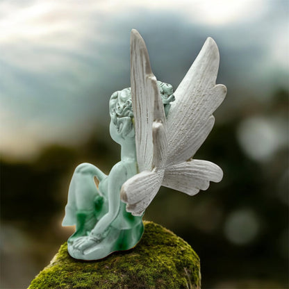 Flower Fairy Resin Ornament – 18 cm Angel Statue for Home, Garden & Christmas Décor | Nestora Arts