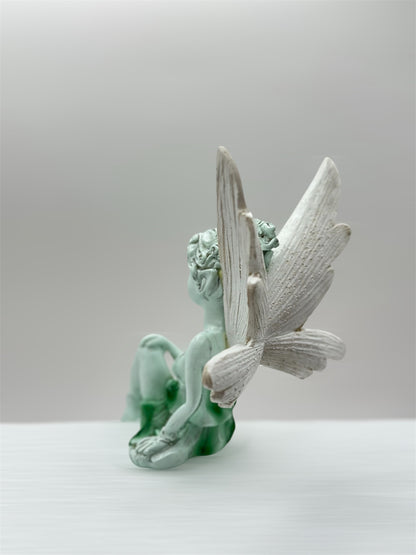 Flower Fairy Resin Ornament – 18 cm Angel Statue for Home, Garden & Christmas Décor | Nestora Arts