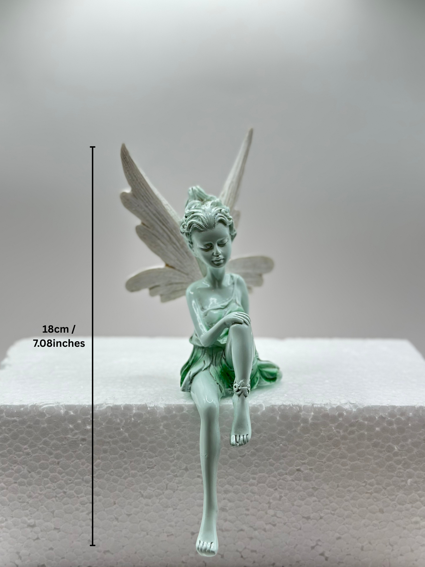 Flower Fairy Resin Ornament – 18 cm Angel Statue for Home, Garden & Christmas Décor | Nestora Arts